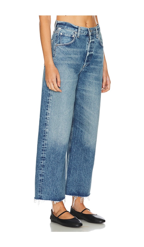 Shop Citizens Of Humanity Ayla Crop Wide Leg In Blue