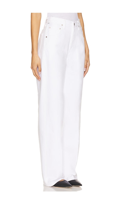 Citizen Of Humanity Isola Cropped Bootcut Recycled Leather-blend Pants In White