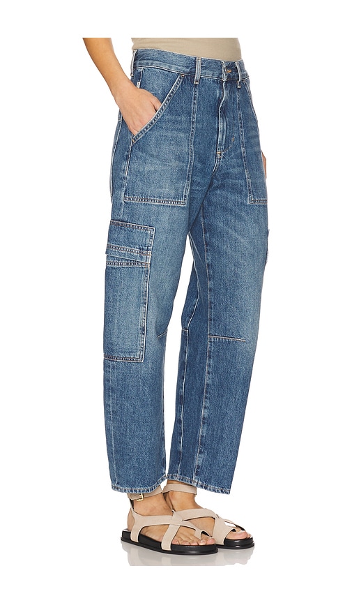 Citizen Of Humanity Blue Marcelle Low Slung Easy Cargo Jeans In 乐土蓝