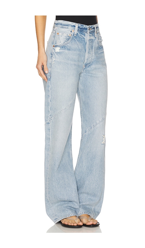 Citizen Of Humanity Ayla Swirl Baggy In Blue