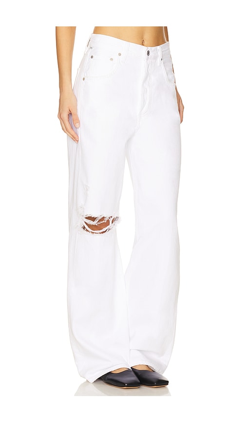 Citizen Of Humanity Ayla High Rise Baggy Pants In Zinc In White