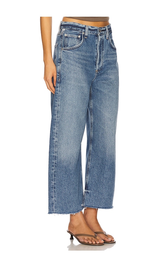 Shop Citizens Of Humanity Ayla Undone Hem Crop In Telegraph