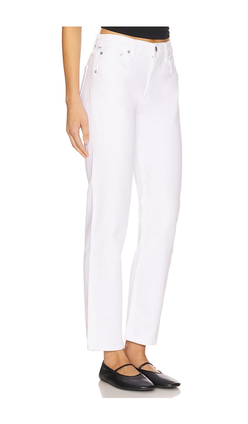 Citizens Of Humanity Annina High Rise Wide Leg Jeans In Seashell In White