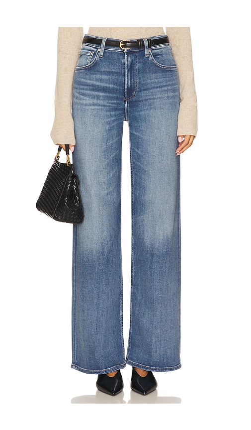 Citizen Of Humanity Lyra Wide Leg Jeans In Brown