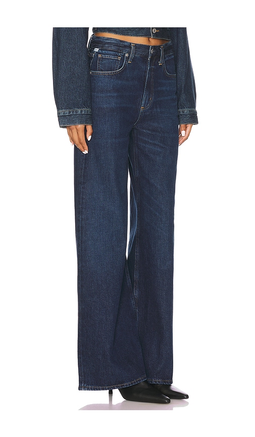 Citizens of Humanity Paloma Baggy Jeans - back view in Dark blue