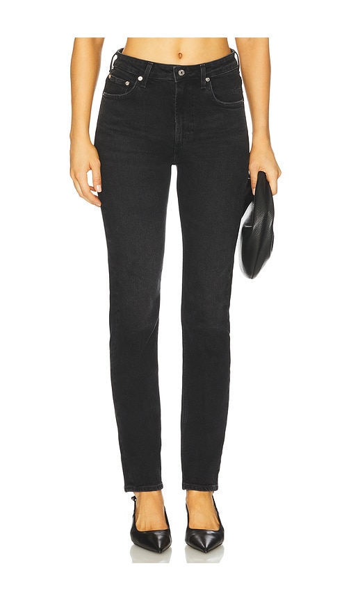 Citizen Of Humanity Zurie Straight Leg Jeans In Black