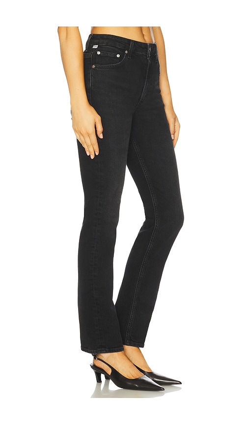 Citizen Of Humanity Zurie Straight Leg Jeans In Black