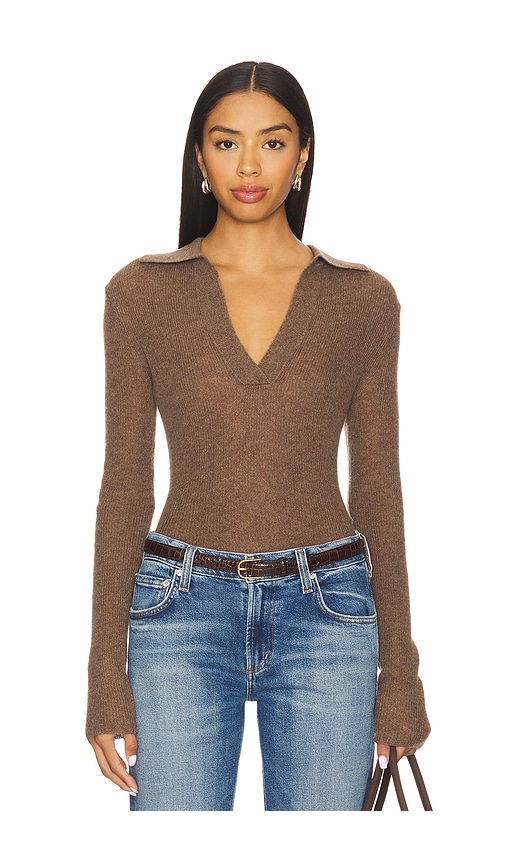 Citizen Of Humanity Simone Polo Sweater In Gold