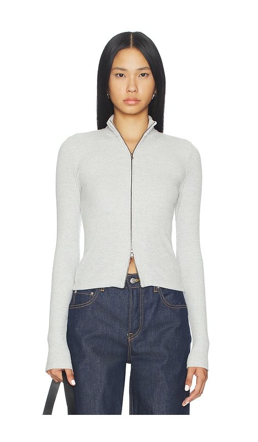 Citizen Of Humanity Zip Cardigan In Gray