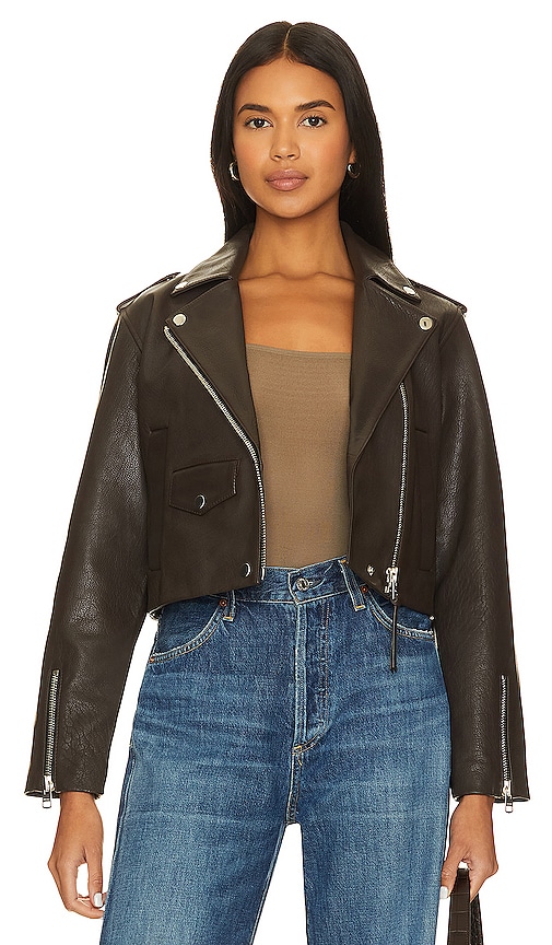 Aria Leather Biker Jacket