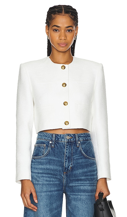 Shop Citizens Of Humanity Pia Cropped Jacket In Naturaline