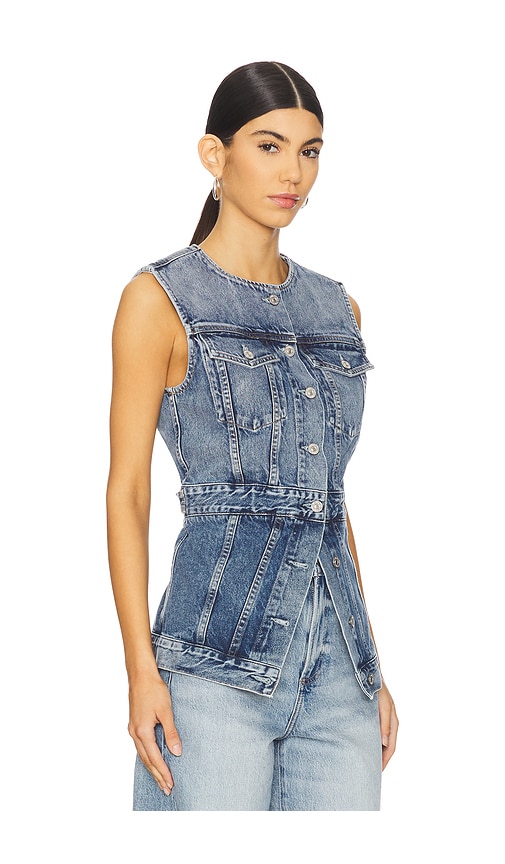 Citizen Of Humanity Idalene Paneled Organic Denim Vest In Terrace