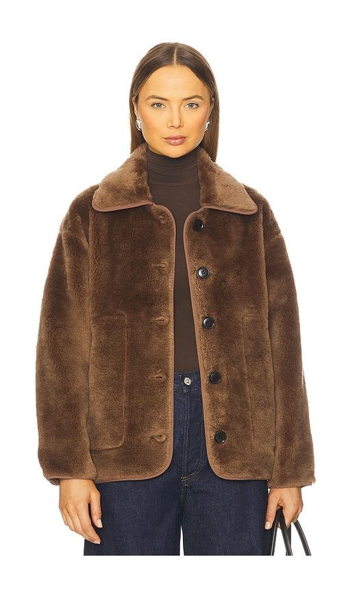 Rust Crop Faux Fur Coat This Is A Super Awesome Block Colored Faux