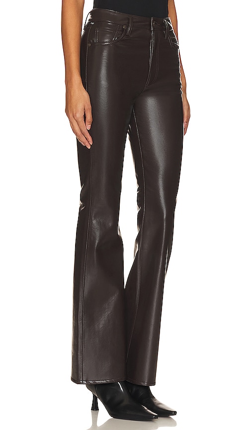 Shop Citizens Of Humanity Recycled Leather Lilah Pant In Brown
