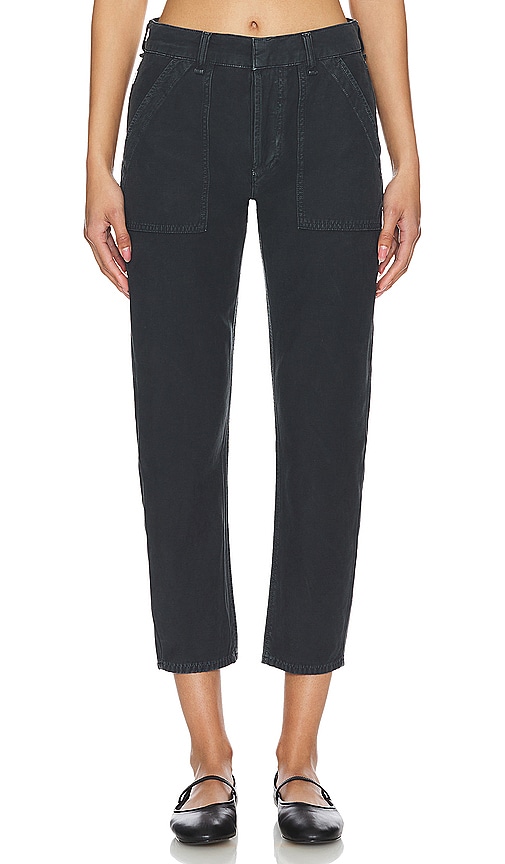 Citizens Of Humanity Cotton Cargo Trousers In Black