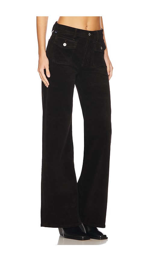 Shop Citizens Of Humanity Raven Patch Pocket Wide Leg Pant In Brown