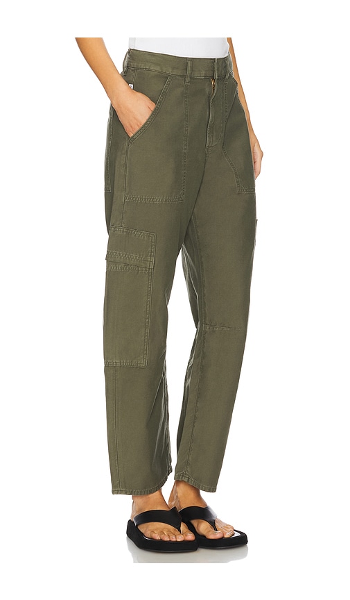 Citizens Of Humanity Marcelle Straight Twill Cargo Pants In Dogwood