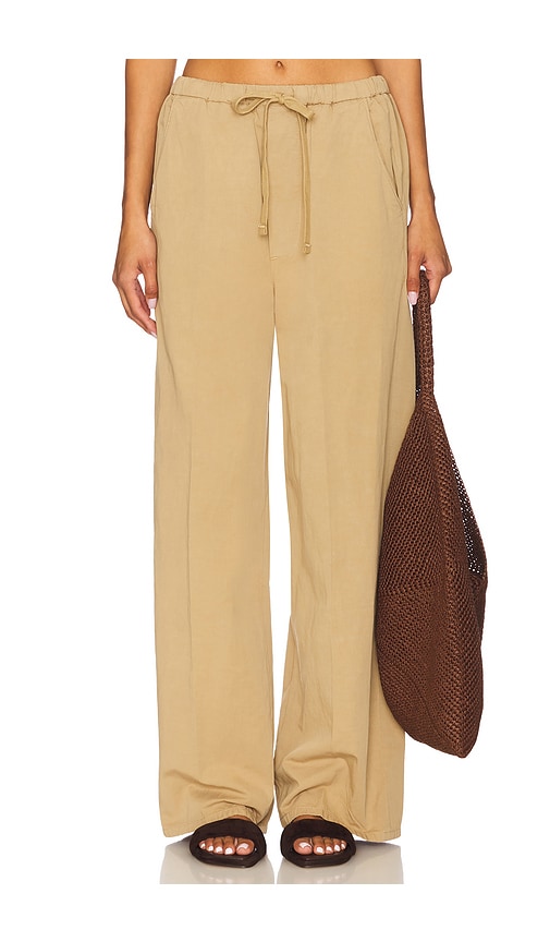 Aurora Pull On Pant in Tan. - size XL (also in L, M, S, XS)
