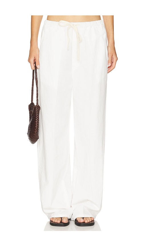 Aurora Pull On Pant in Cream. - size XL (also in L, M, S, XS)