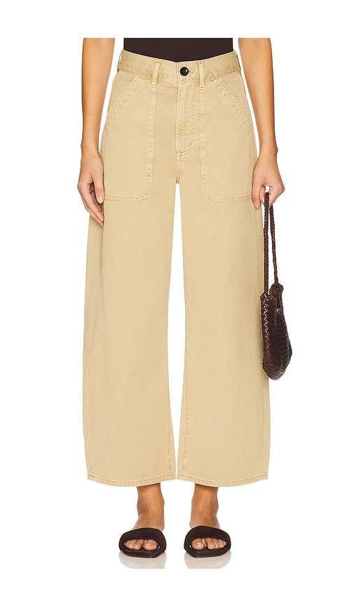 Ayla Cargo Crop in Beige. - size 34 (also in 23, 24, 25, 26, 27, 28, 29, 30, 32, 33)