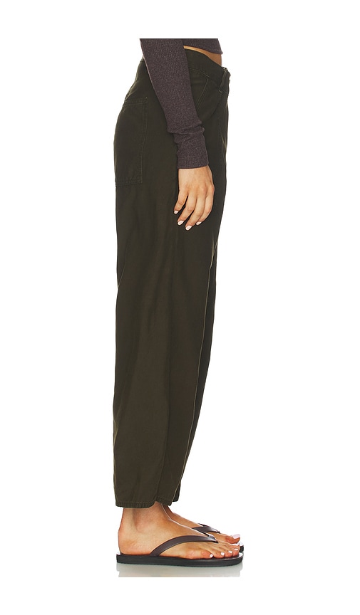  Citizens Of Humanity Ines Crop Utility Trouser In Dark Green. Taglia 25. Also In 26, 27, 32, 34, 33. 