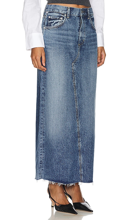 Shop Citizens Of Humanity Circolo Reworked Maxi Skirt In Glisten
