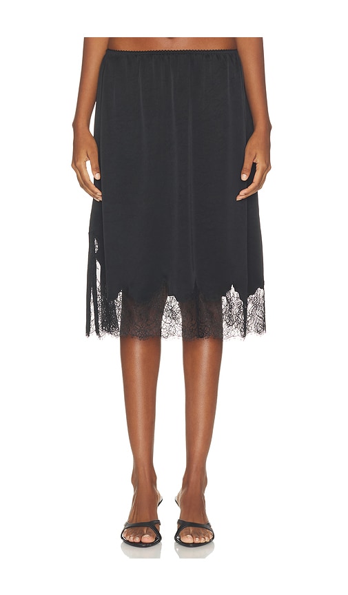 Citizens of Humanity JUPE MIDI LACE en Black Taille XL Also en XS S M L 328 €