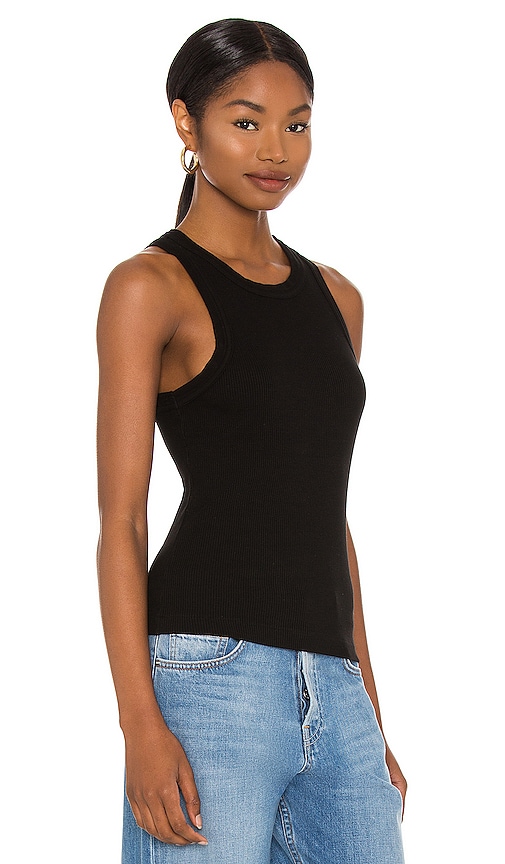 Shop Citizens Of Humanity Isabel Rib Tank In Black