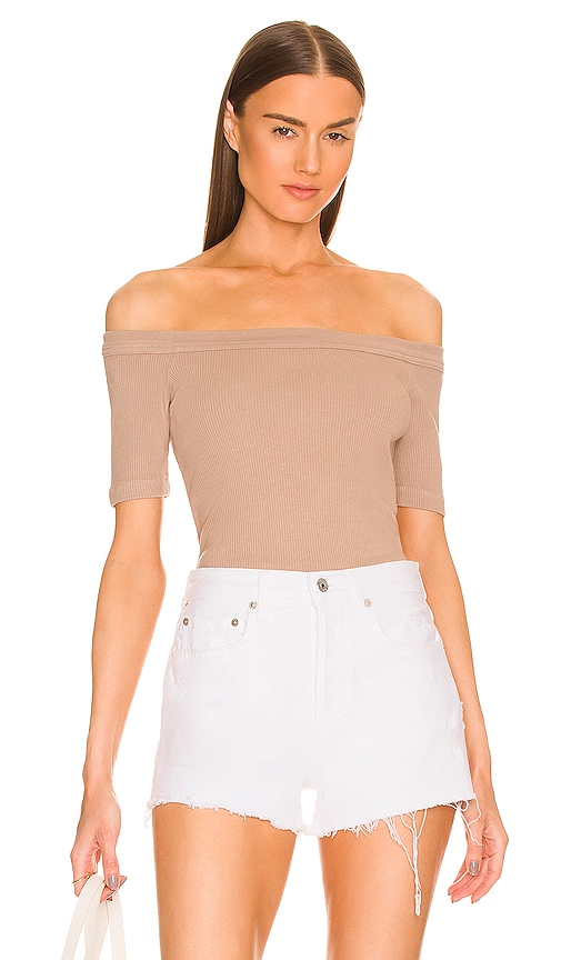 Citizens of Humanity Rey Off The Shoulder Top in Tan