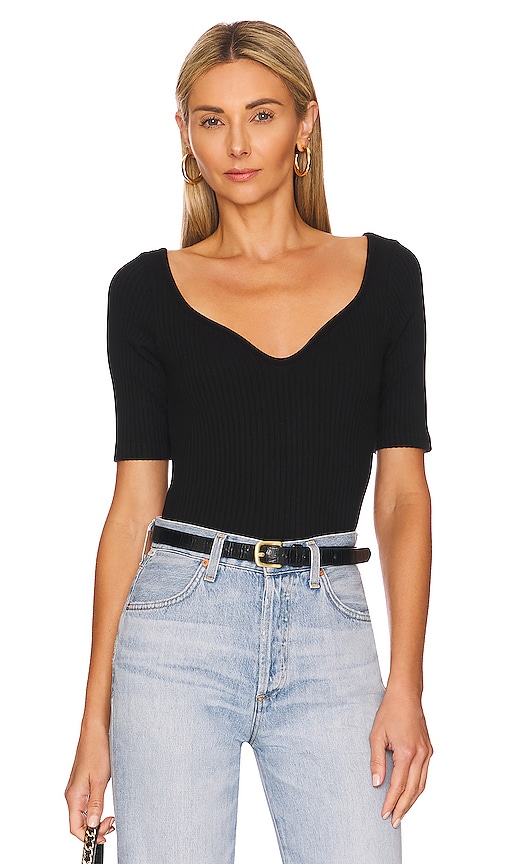 Citizens of Humanity Margot Top in Black | REVOLVE