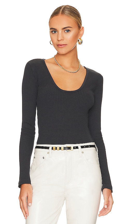 Citizens of Humanity Carolyn Top in Charcoal | REVOLVE
