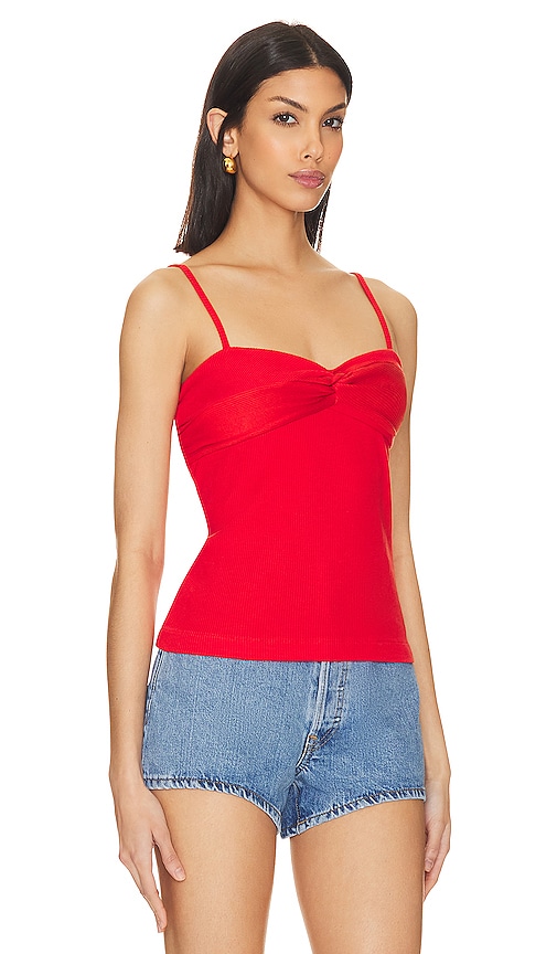 Shop Citizens Of Humanity Emi Twist Cami In Red