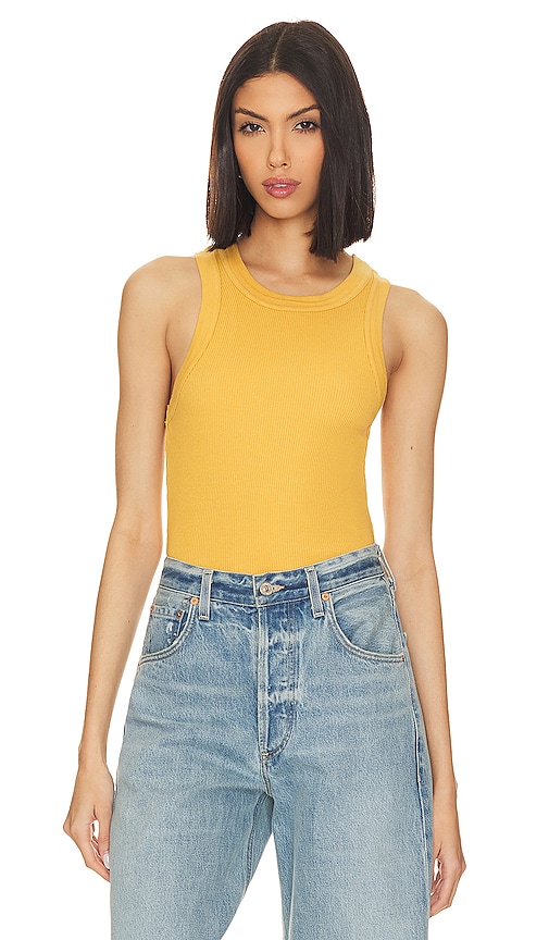 Citizens Of Humanity Isabel Rib Tank In Marigold