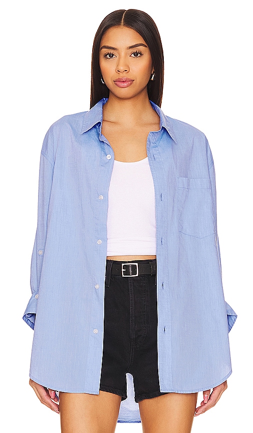 Shop Citizens Of Humanity Kayla Shirt In Blue