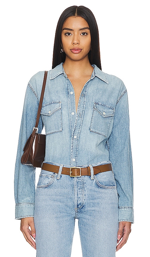 Citizens Of Humanity Baby Shay Denim Shirt In Curran