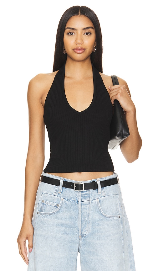 Shop Citizens Of Humanity Julien Halter Top In Black