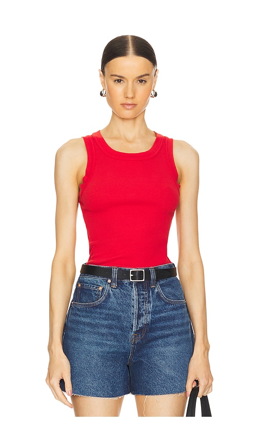 Shop Citizens Of Humanity Isabel Rib Tank In Red