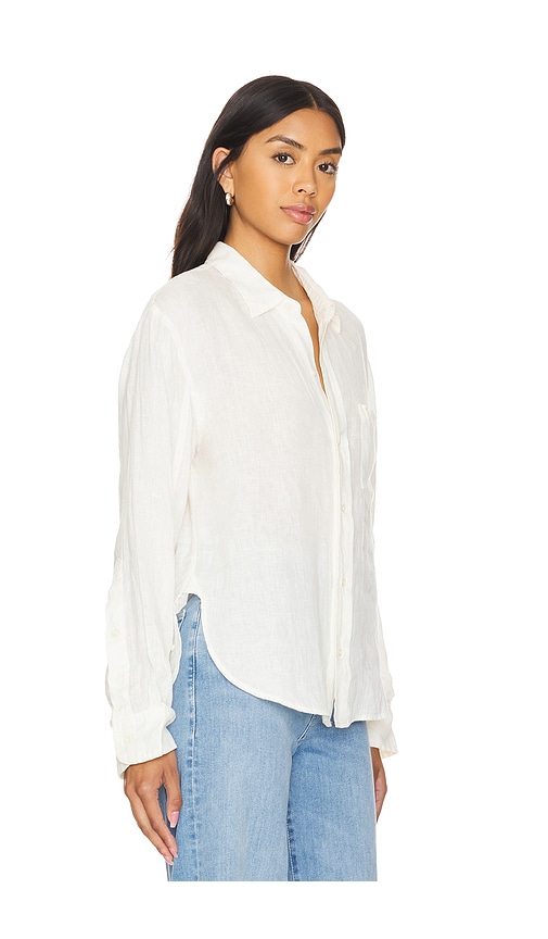 Shop Citizens Of Humanity Kayla Shrunken Shirt In 바닐라