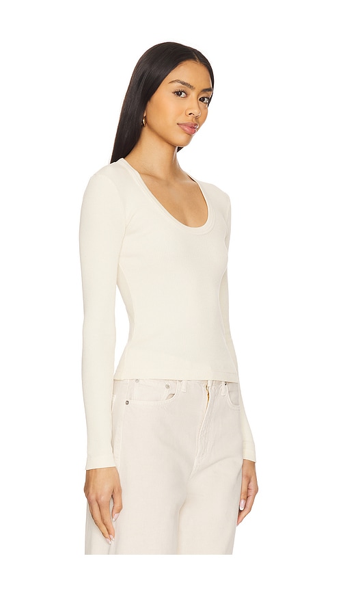 Citizen Of Humanity Mara U-neck Top In Cream