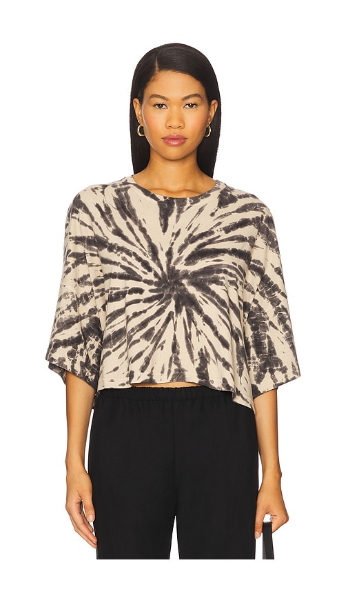 Crop Cape Tee in Grey. - size XS (also in M, S)