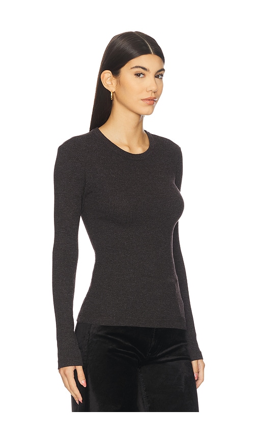Citizen Of Humanity Ribbed Bina Crew-neck Top In Brown