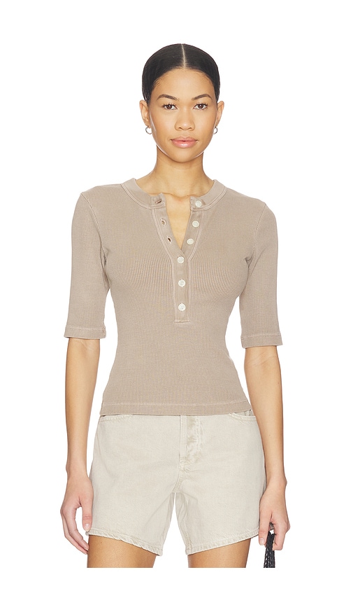 Citizens of Humanity Nali Short Sleeve Henley Top