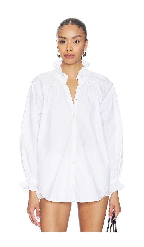 Citizens of Humanity Loretta Ruffle Top en White Taille XS Also en S M L 299 €