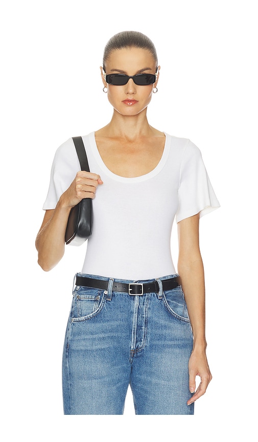 Citizens of Humanity T-SHIRT ROSALIE en Ivory Taille S Also en XS M L XL 176 €