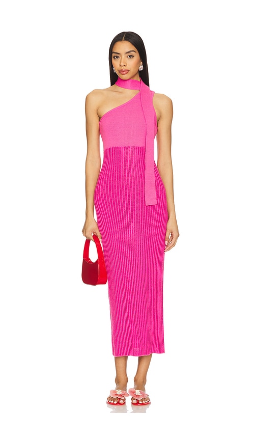 Natalie Dress in Fuchsia. - size XL (also in M/L, XS/S)