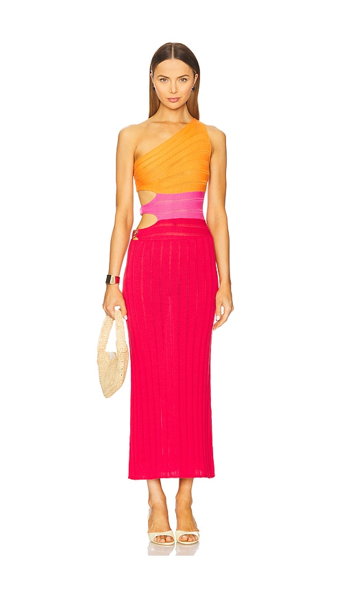 Lauren Sunset Dress in Red. - size XL (also in XS/S)