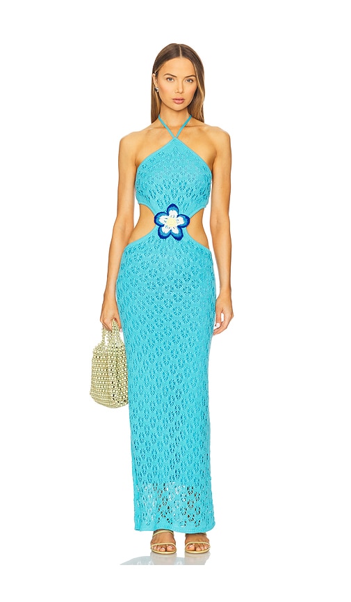 Lucinda Flower Dress in Blue. - size M/L (also in XL, XS/S) - Capittana - Modalova