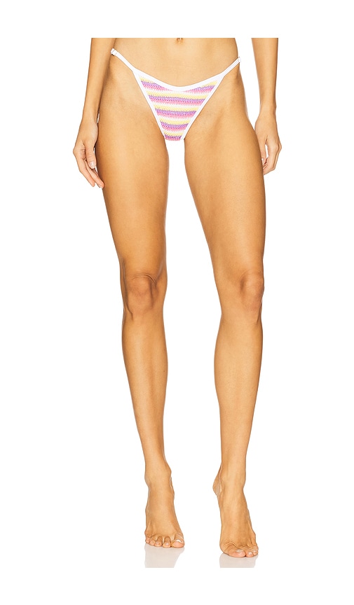 Cuba Bikini Bottom in White. - size S (also in L, M)