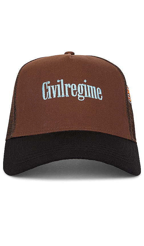 Civil Regime Trucker Hat In 棕色&黑色