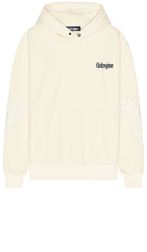 Civil Regime A Forever Snap Hoodie In Butter